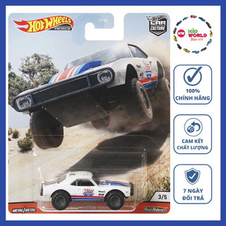 Xe mô hình Hot Wheels Premium Car Culture Series Wild Terrain 2020 '67 Off Road Camaro GJP89, bánh cao su.