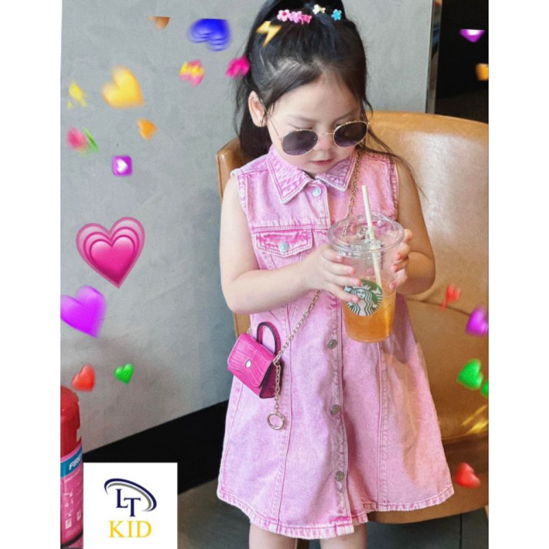 Váy jean siêu đẹp bé gái