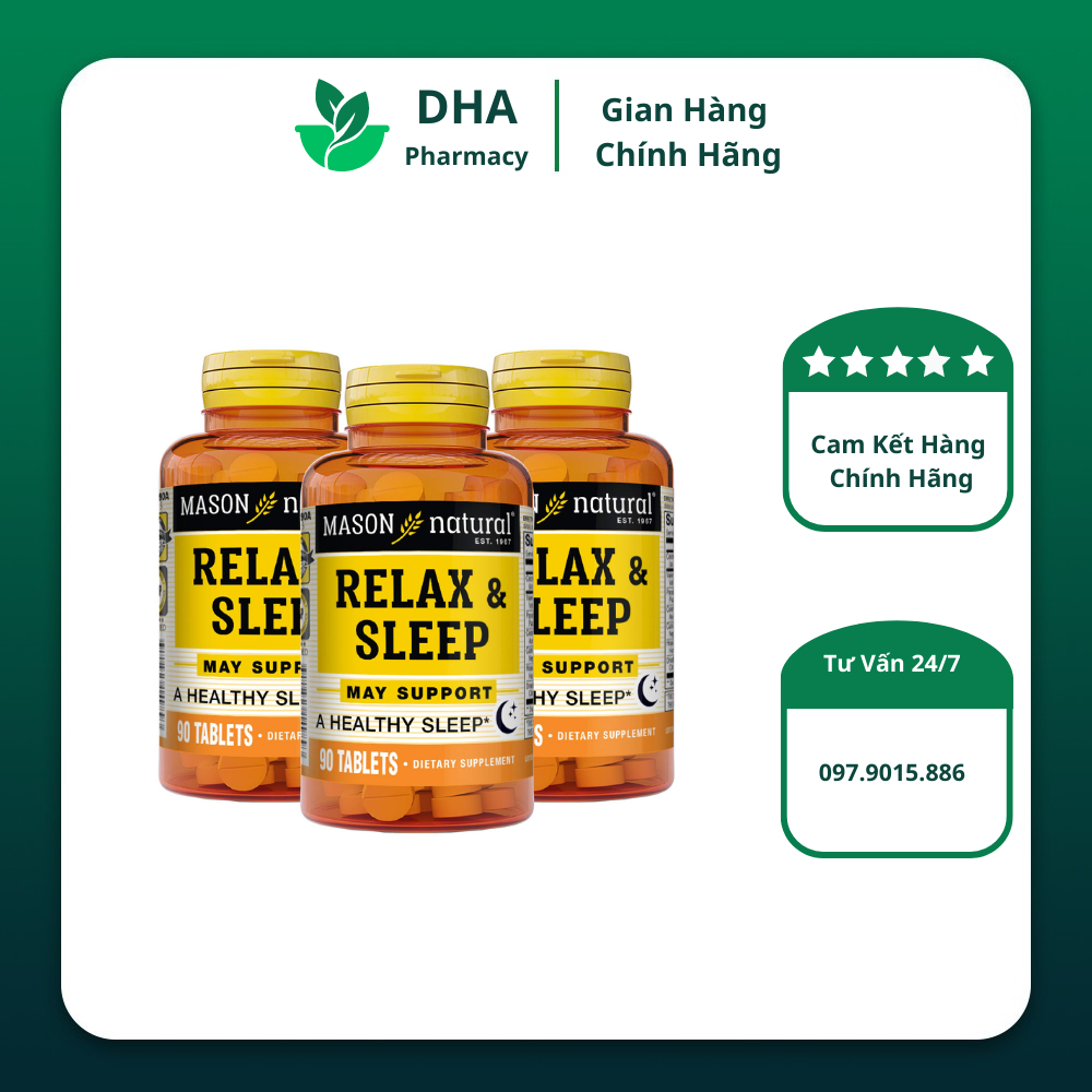 Mason Natural Relax & Sleep – Cải thiện và nâng cao chất lượng giấc ngủ