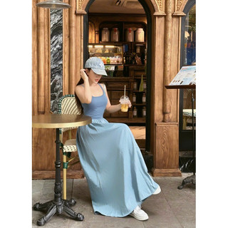 Maxi dây thun phối denim ( Ảnh thật )