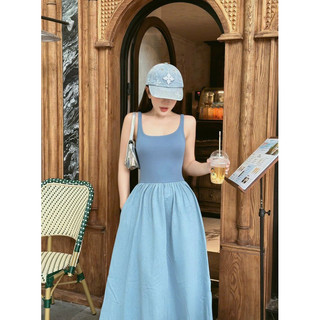 Maxi dây thun phối denim ( Ảnh thật )