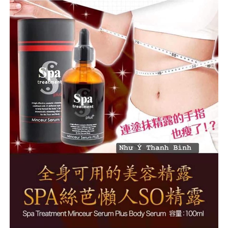 Tinh chất giảm béo giúp thon gọn Spa Treatment Minceur Serum Plus 100ml - Hàng Nhật Sakura
