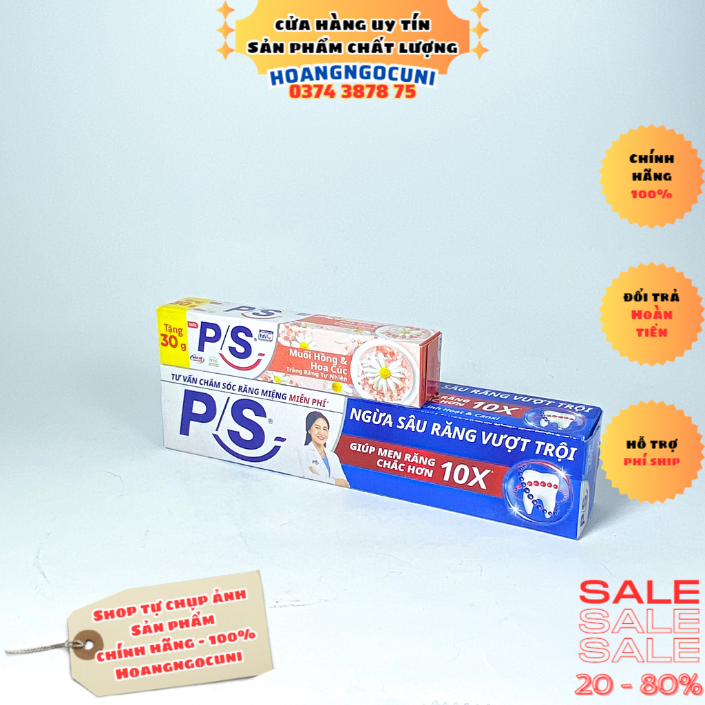 Kem đánh răng ps ngừa sâu răng vượt trội 100g hoặc 180g chính hãng mẫu mới
