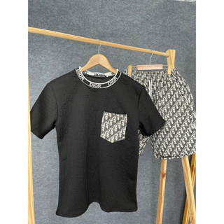 SET ĐỒ BỘTHUN XỐP NAM VIỀN CỔ PHỐI TÚI BỐ , CHẤT ÁO THUN XỐP DẬP NỔI CHẤT VÃI QUẦN THUN BỐ