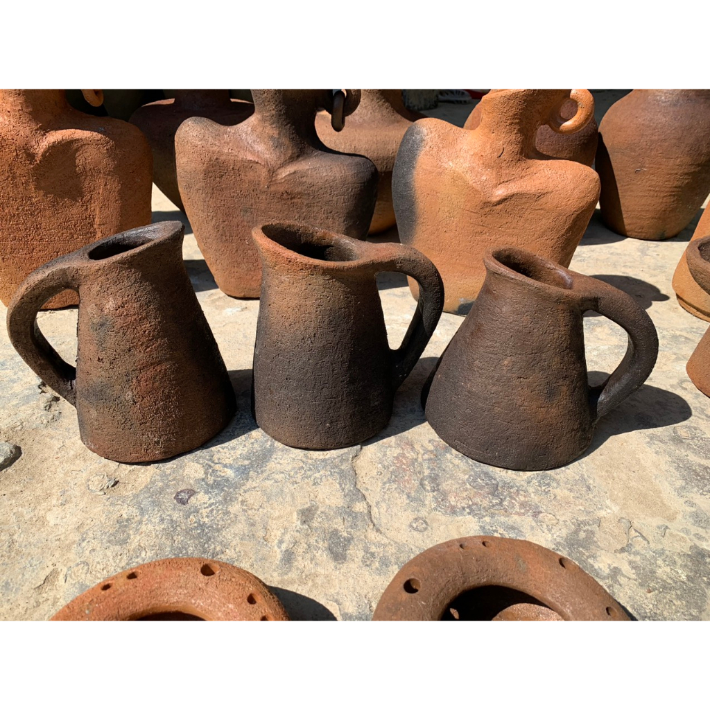 Bình gốm trang trí, bình gốm hiện đại phong cách rustic 2