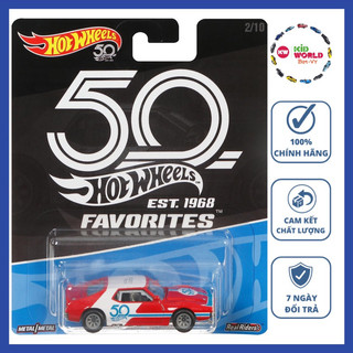 Xe mô hình Hot Wheels Premium 50th Series '71 AMC Javelin FLF37, bánh cao su.