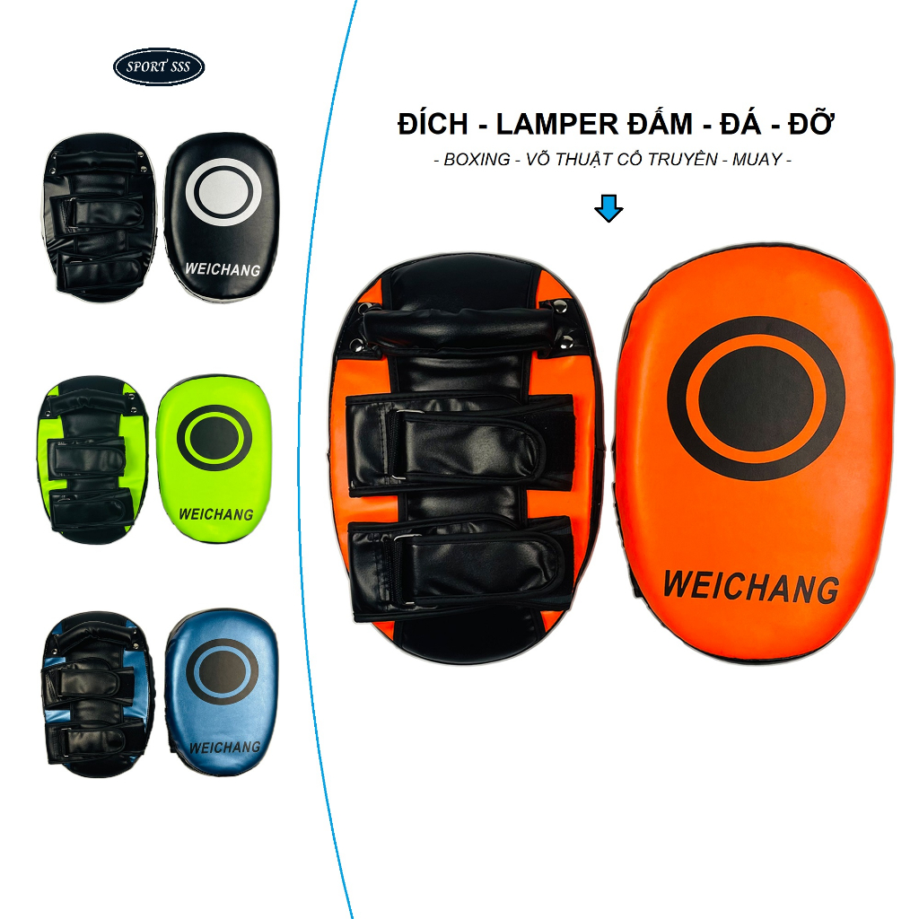 Đích Đá Boxing - Đích Đỡ Lamper KICK PADS WeiChang -Tập Võ Thuật - Muay Thái - Đấm Bốc - MMA - Quyền Anh