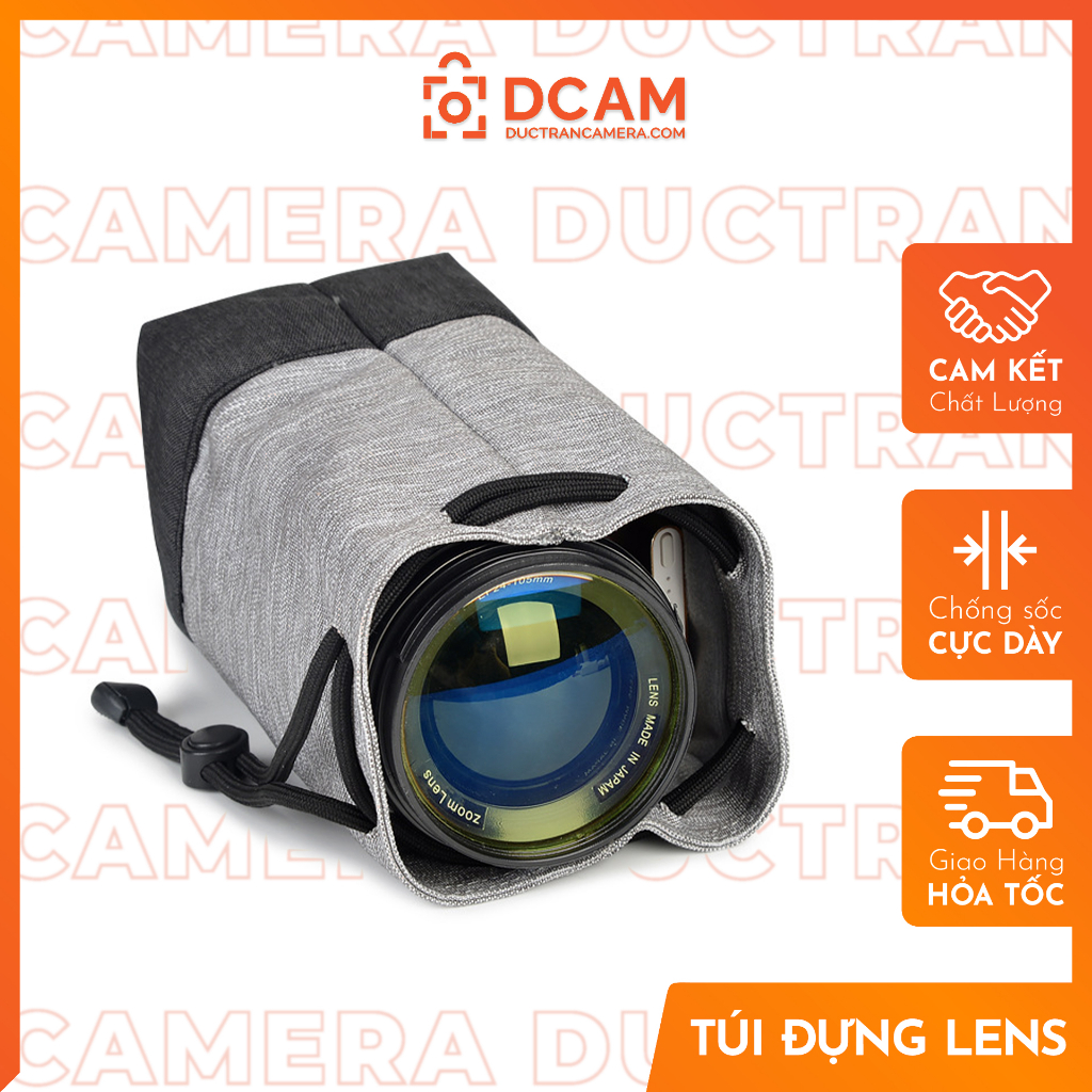 Túi Đựng lens ống kính máy ảnh Caden L1 chuyên dụng cao cấp chống sốc dày dặn bền đẹp