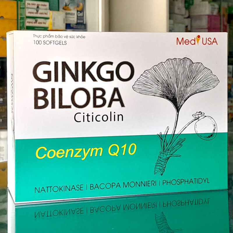 Viên uống bổ não Ginko Biloba coenzym Q10 360mg hộp 100 viên