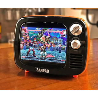 Retro tv mini hoài cổ màn hình lcd 3.5 inch hd mini tay cầm chơi game di động hoài cổ tv di động người chơi.