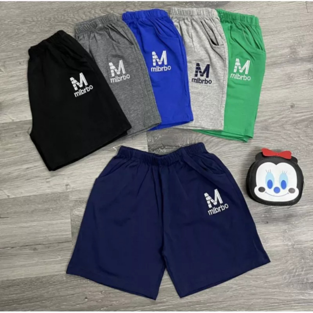 Quần đùi 100% cotton Quần cạp Chun Mềm Thấm Hút Mồ Hôi Cho Bé Trai 9-25kg ..>.<