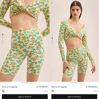 Quần legging nữ Mango Auth vợt sale
