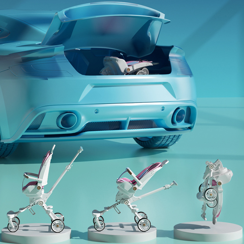 Xe đẩy cho bé HAPAIR cao cấp xoay hai chiều 360 độ có thể gấp gọn, thoáng mát cho bé - Bảo hành 24 tháng