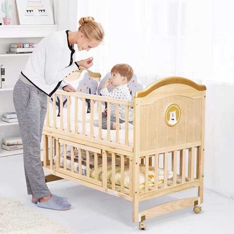 Cũi cho bé HAPAIR, Nôi cũi 2 tầng cho em bé đa năng 6 chế độ tiện lợi cho mẹ&bé - Bảo hành 24 tháng