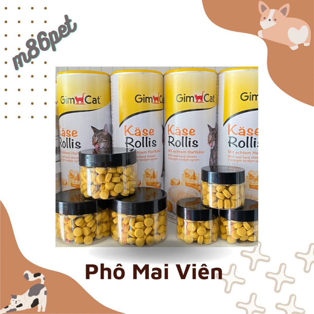 Viên phô mai béo ngậy bổ sung dinh dưỡng, tăng nọng cho mèo