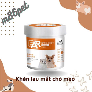 Khăn ướt lau mắt 200 miếng cho chó mèo