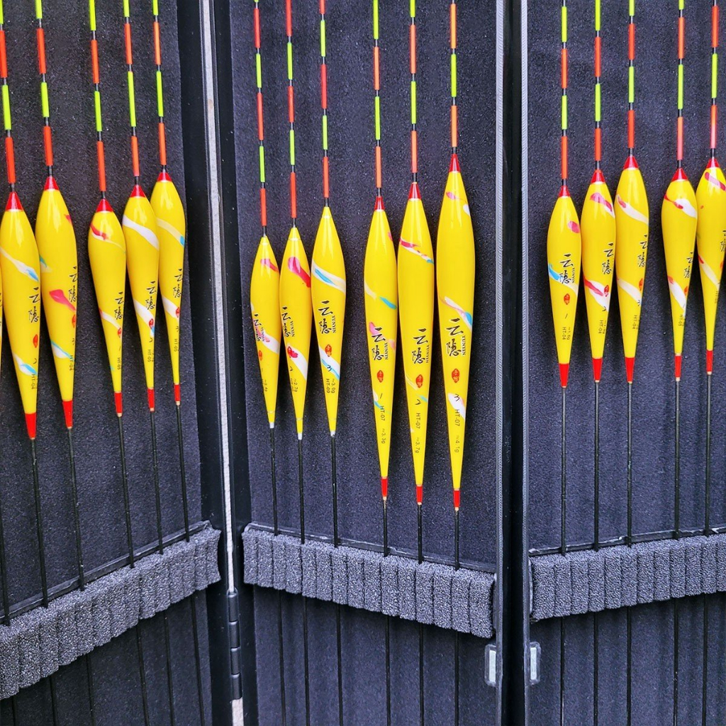 Hộp phao câu đài Nano Hoàng vũ 12 phao đầy đủ thông số, nhạy cá tín hiệu chuẩn HP10 docaualam