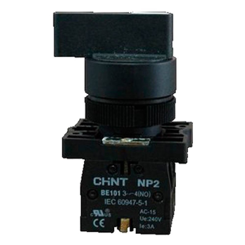 Công tắc xoay chuyển mạch 2 vị trí, 3 vị trí, đủ loại Cần ngắn - Cần dài NP2 phi 22, Hãng Chint