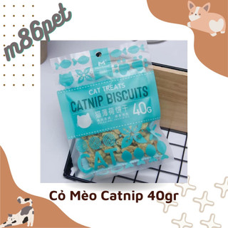 Bánh cỏ mèo biscuit tiêu búi lông gói 40gr cho mèo