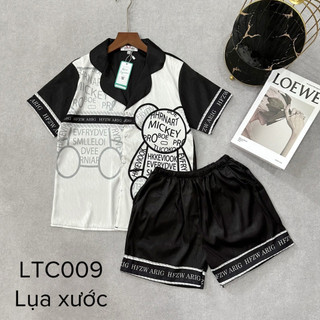 ĐỒ BỘ PIZAMA ĐÙI LỤA xước  CAO CẤP