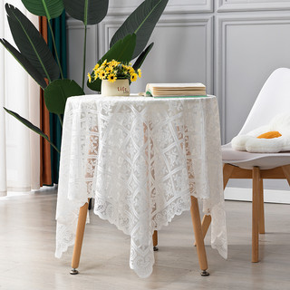 (KHĂN REN TRẮNG KEM VINTAGE) Khăn trải bàn vải ren phong cách Bắc Âu. Vải ren decor shop, trang trí kệ tủ đẹp Sun_decor
