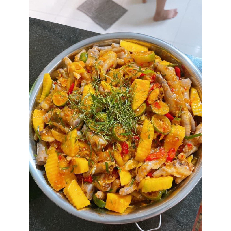 Chân Gà Sốt Thái & Chân Gà Sả Tắc Kèm Nước Chấm Thần Thánh