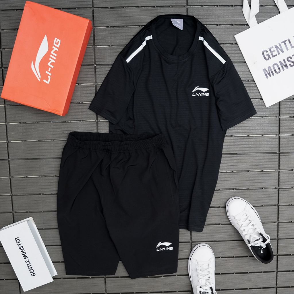 Bộ Quần Áo Thể Thao Nam Mùa Hè Vải Thun Lạnh Thông Hơi Co Dãn 4 Chiều Thoáng Mát - B026