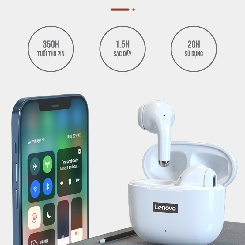 Tai nghe bluetooth Lenovo LP40 Pro,tai nghe không dây ,âm thanh siêu trung thực