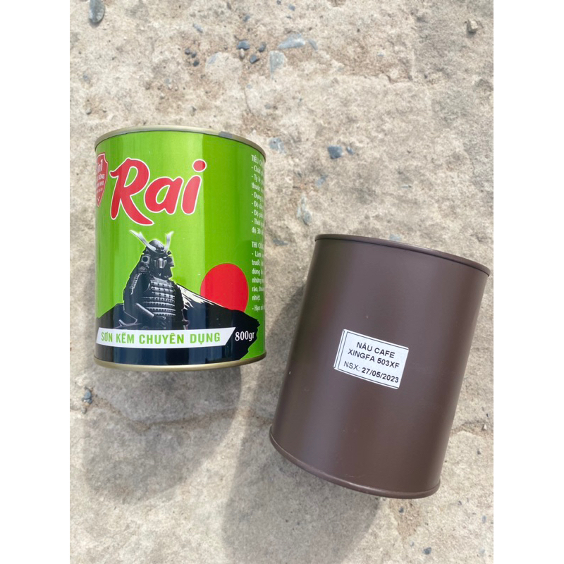 SƠN KẼM RAI 1 THÀNH PHẦN 3 IN 1 lon 800gr dùng làm sơn phủ trên bề mặt kim loại, không cần sơn lót, nhanh khô, bóng đẹp