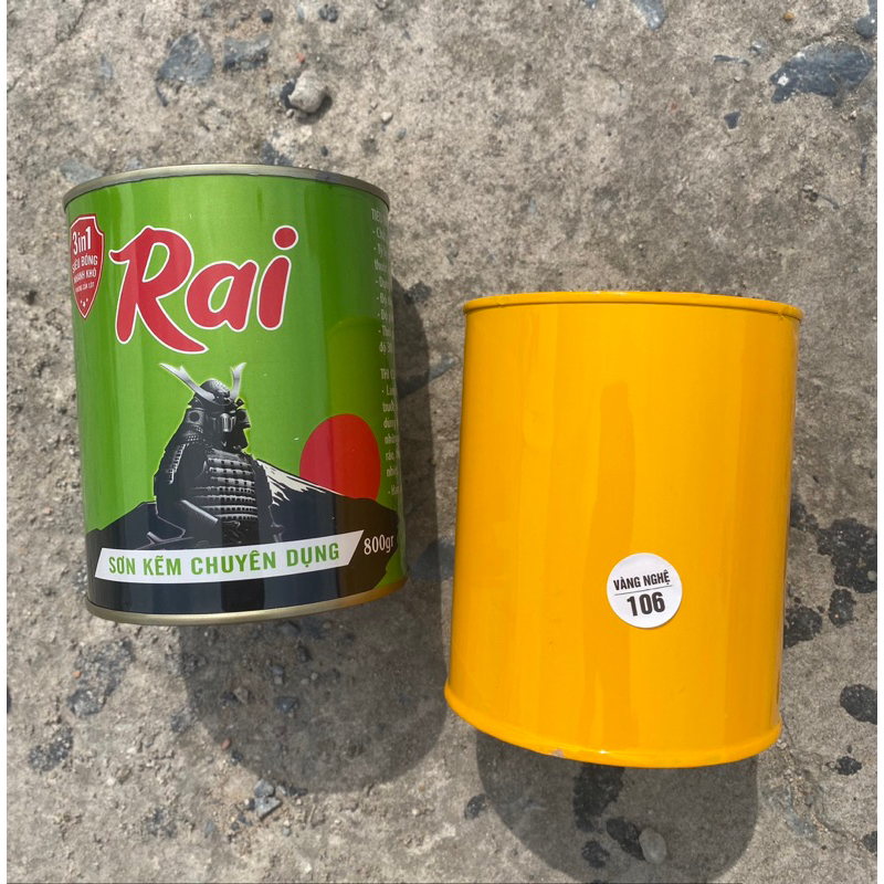 SƠN KẼM RAI 1 THÀNH PHẦN 3 IN 1 lon 800gr dùng làm sơn phủ trên bề mặt kim loại, không cần sơn lót, nhanh khô, bóng đẹp