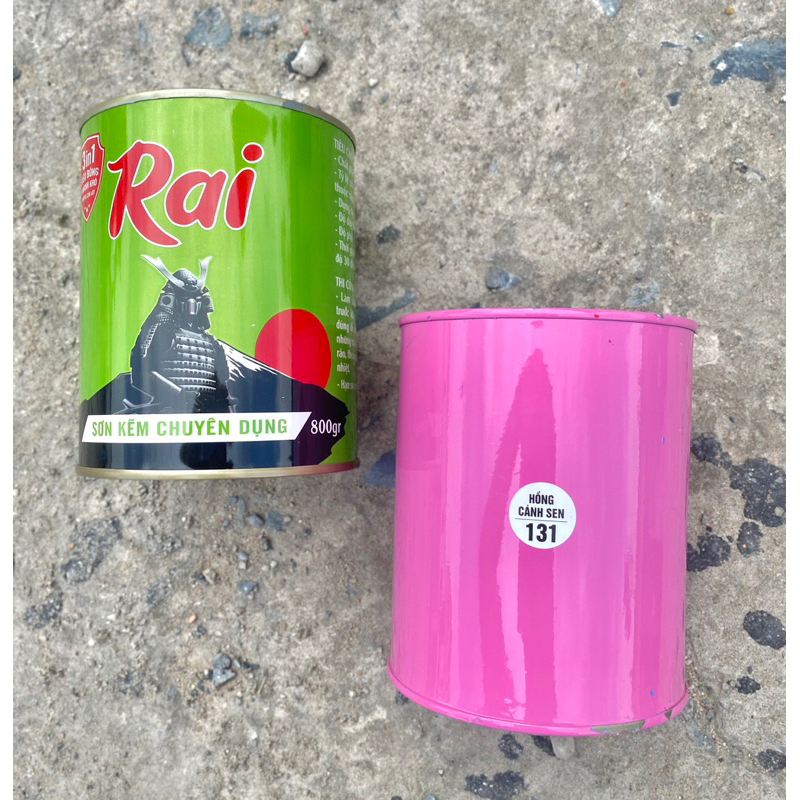 SƠN KẼM RAI 1 THÀNH PHẦN 3 IN 1 lon 800gr dùng làm sơn phủ trên bề mặt kim loại, không cần sơn lót, nhanh khô, bóng đẹp