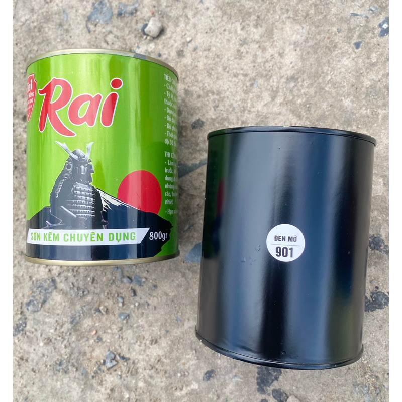 SƠN KẼM RAI 1 THÀNH PHẦN 3 IN 1 lon 800gr dùng làm sơn phủ trên bề mặt kim loại, không cần sơn lót, nhanh khô, bóng đẹp