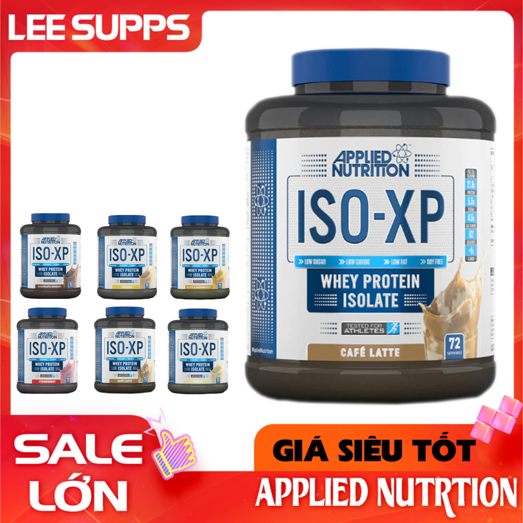 Whey Iso Xp Applied Nutrition 72 lần dùng -  Whey Protein 100% 2Kg Applied Nutrition