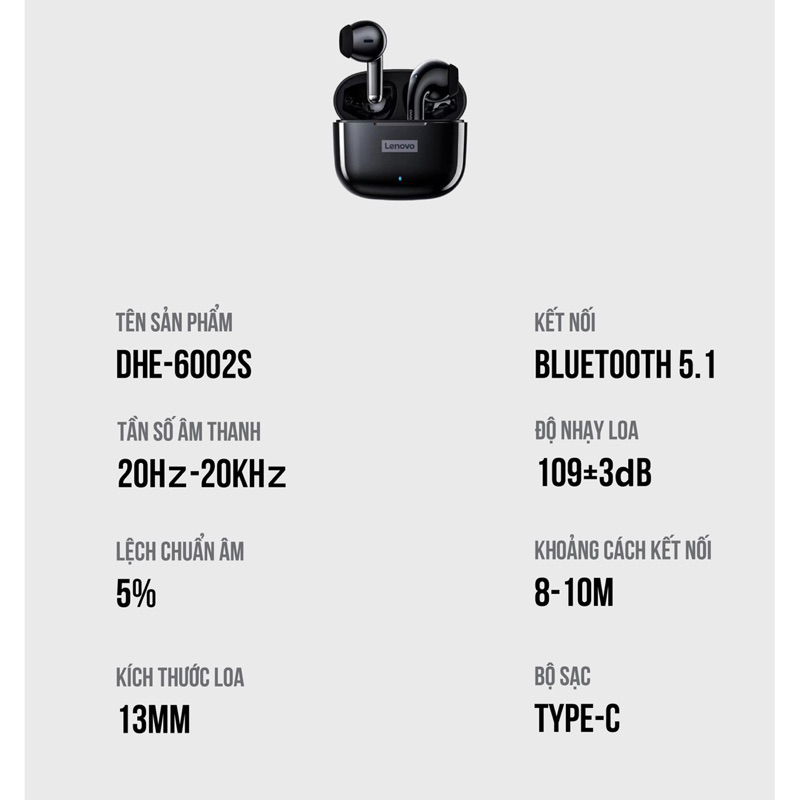 Tai nghe bluetooth Lenovo LP40 Pro,tai nghe không dây ,âm thanh siêu trung thực