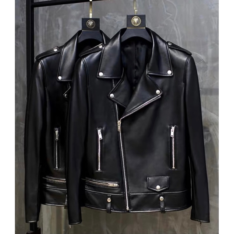 Áo khoác da nam nữa biker cao cấp mẫu mới nhất 2024
