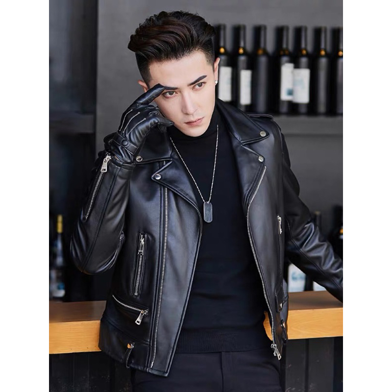 Áo khoác da nam nữa biker cao cấp mẫu mới nhất 2024