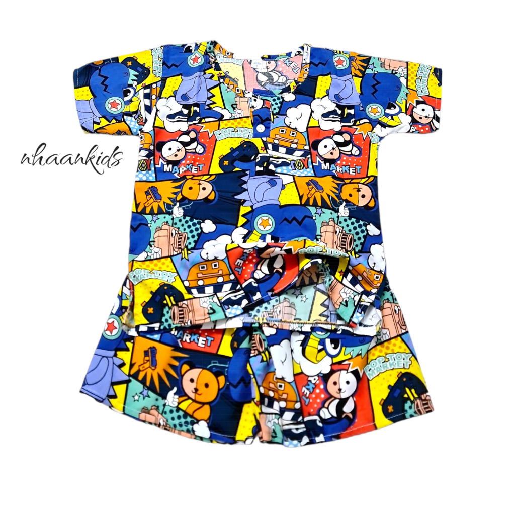 BỘ TOLE  LANH SIÊU MÁT TAY NGẮN CHO BÉ TRAI - NHÀ AN