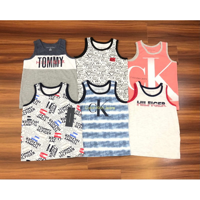 Áo tank top bé trai xuất xịn CK Tommy Sz 1-7tuổi