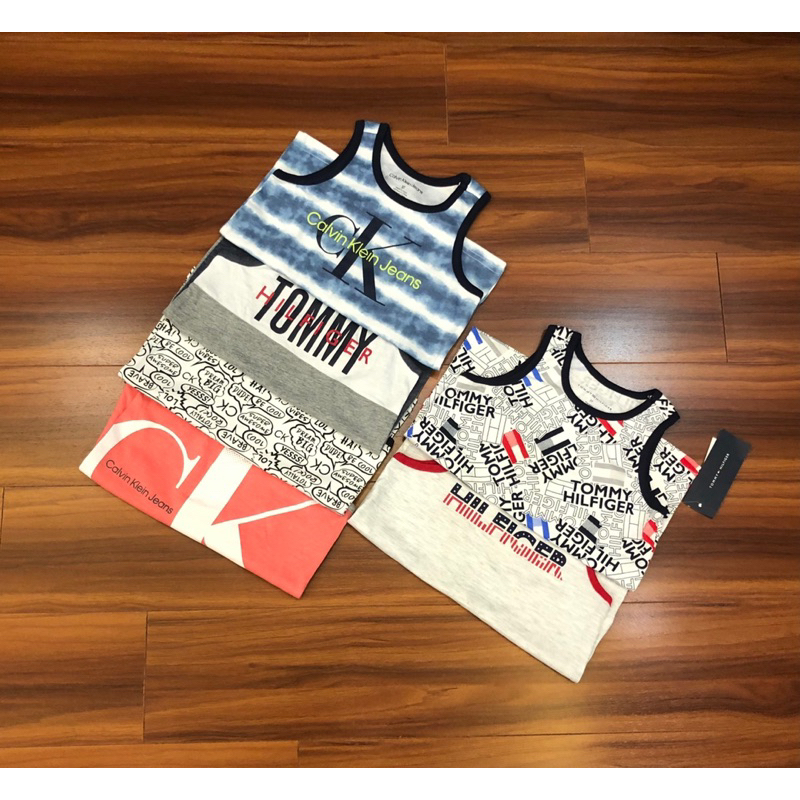 Áo tank top bé trai xuất xịn CK Tommy Sz 1-7tuổi