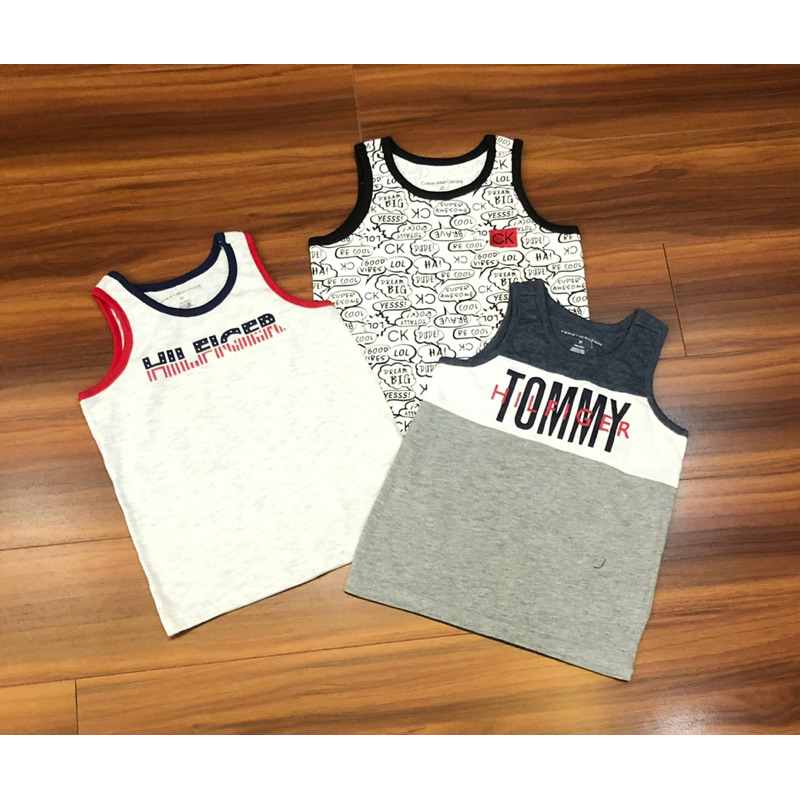 Áo tank top bé trai xuất xịn CK Tommy Sz 1-7tuổi