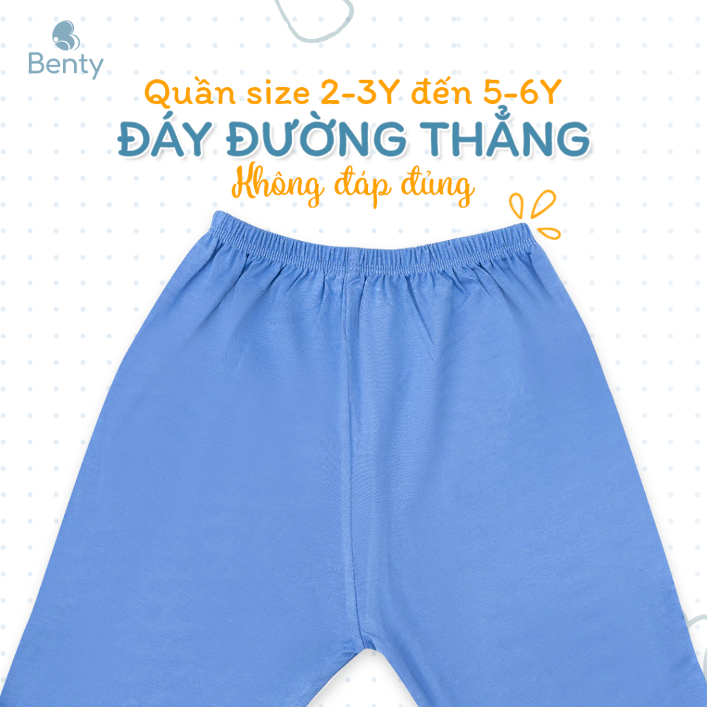 Bộ dài tay cài vai caro BENTY cotton mềm, mịn cao cấp, đồ bộ cho bé trai, bé gái