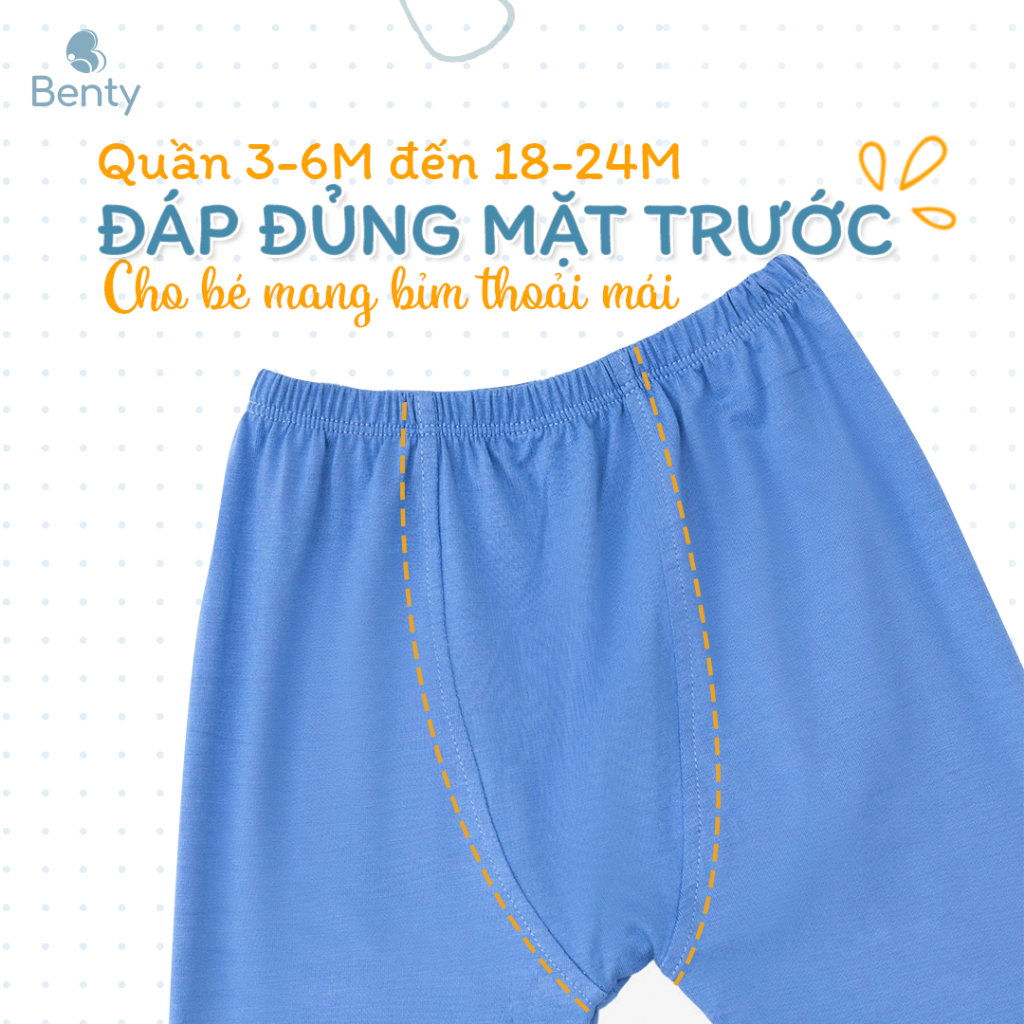 Bộ dài tay cài vai caro BENTY cotton mềm, mịn cao cấp, đồ bộ cho bé trai, bé gái