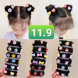 Sét 2 dây buộc tóc giả , búi tóc giả cho bé