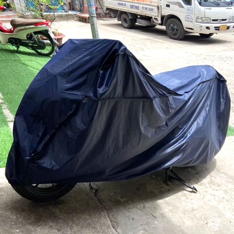 Áo bạt phủ trùm xe máy LOẠI DẦY SH150i, Vision, chống thấm tuyệt đối 2.2x1.2m