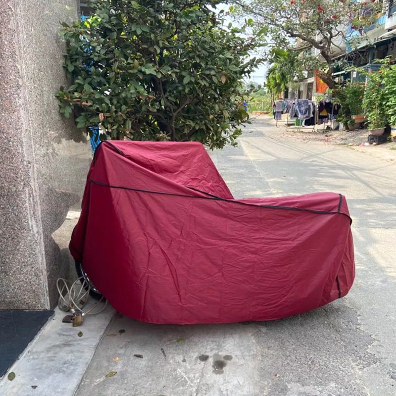 Áo bạt phủ trùm xe máy LOẠI DẦY SH150i, Vision, chống thấm tuyệt đối 2.2x1.2m