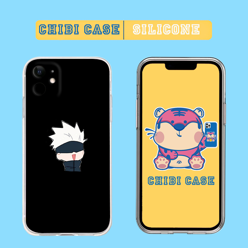 Ốp điện thoại Anime Gojo Satoru chibi Blujay7 cho iPhone 13ProMax 11 X XsMax Xr 7 8Plus  BLUJGJO0033