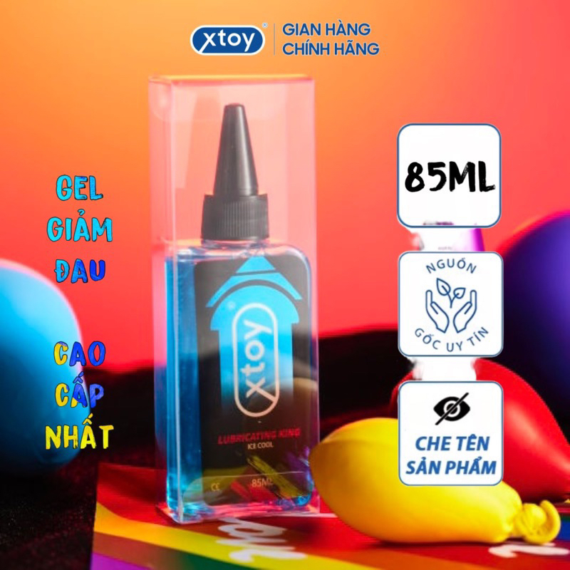 Gel bôi trơn XTOY LURBICATING KING ICE COOL, giảm đau cho lgbt, gay, less, the mát, gốc nước - 85ml