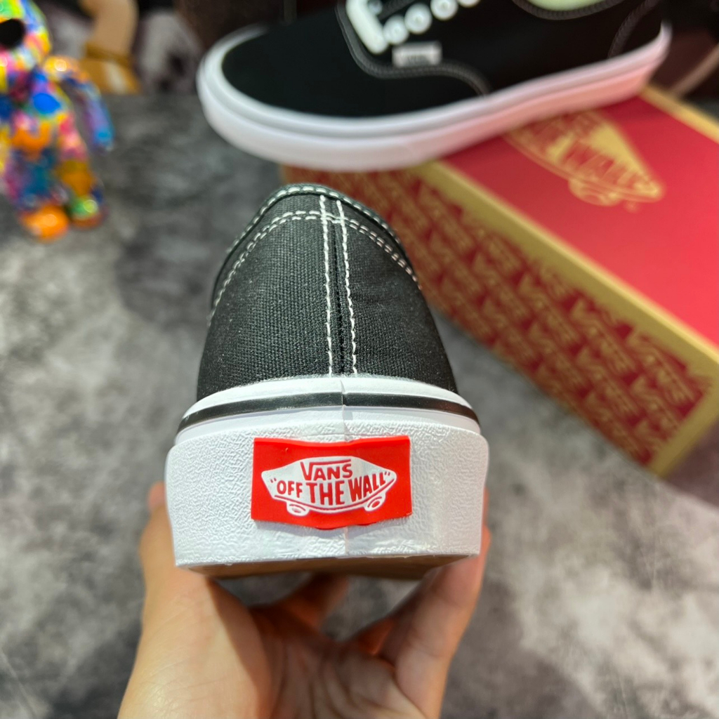 Giày Vans Authentic Black White Giày Vans Classic Đen Trắng