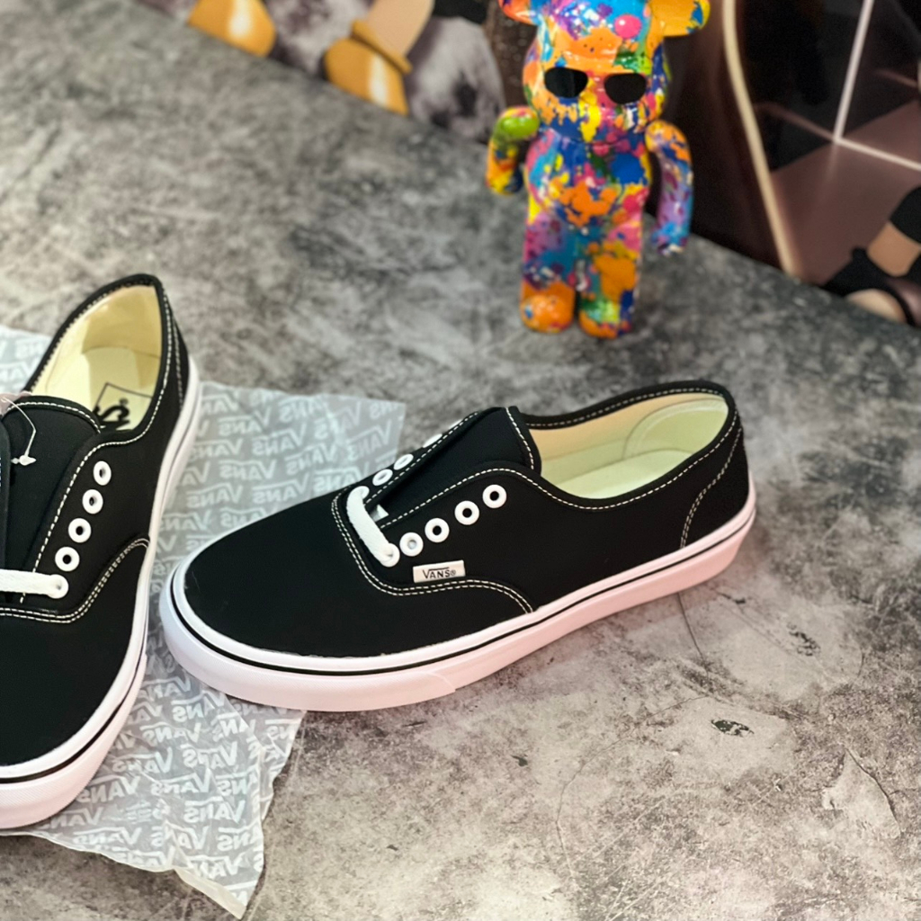 Giày Vans Authentic Black White Giày Vans Classic Đen Trắng