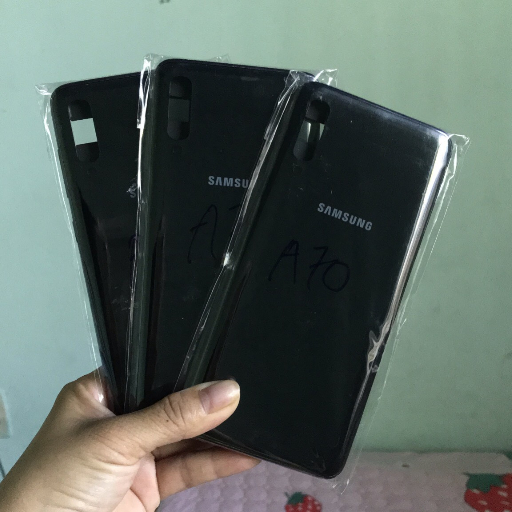 Bộ vỏ zin samsung A70 kèm phím +kính camera+khay sim